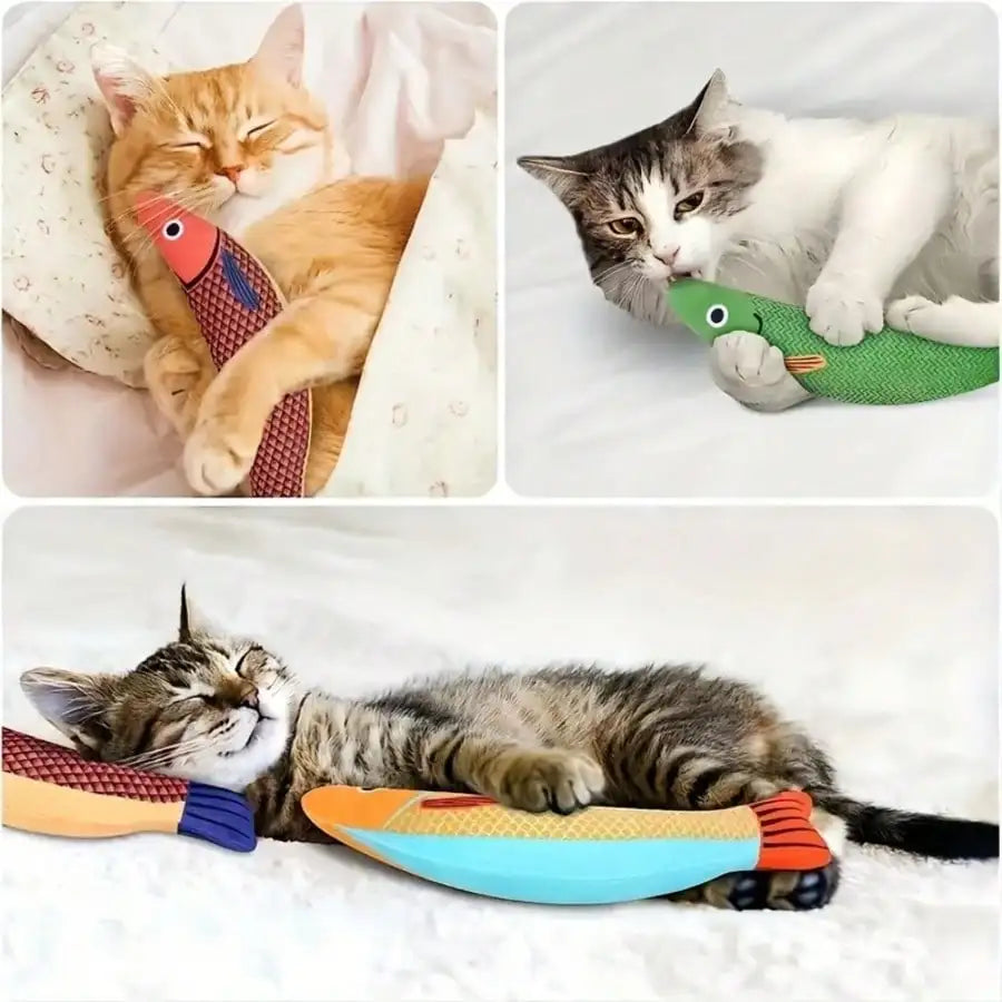 Realistic Fish Cat Toy – Sound-Producing Soft Plush Pet Toy