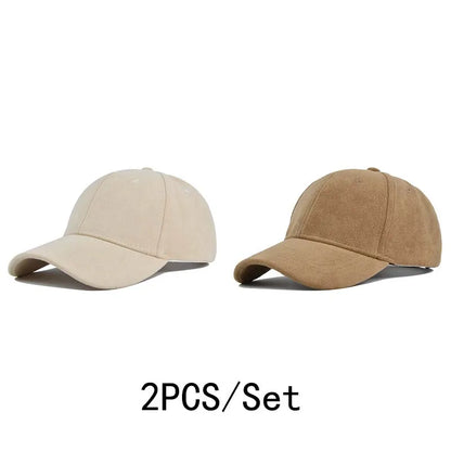 Unisex Adjustable Baseball Cap – Solid Retro Snapback Hat for Men & Women
