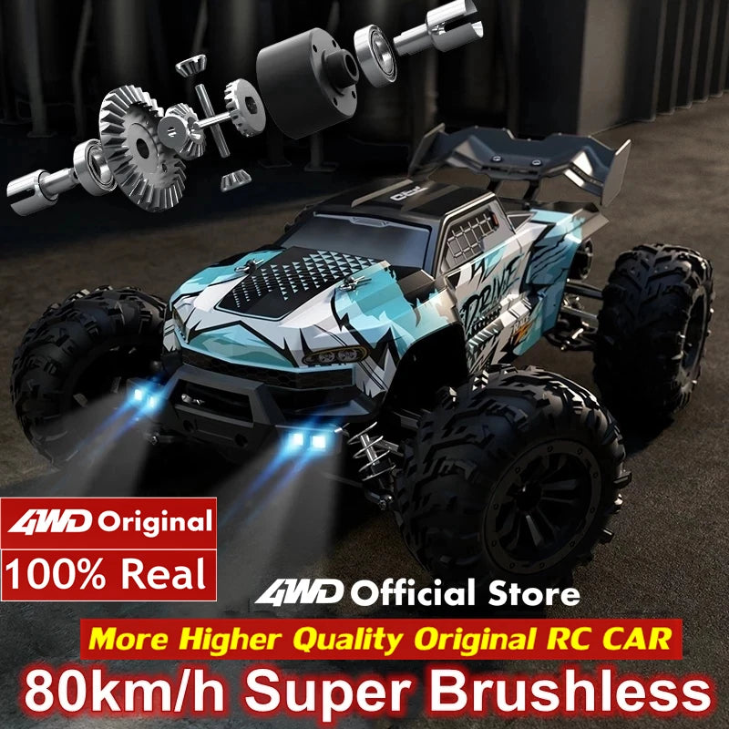 4WD RC Car 1/16 Scale – 50/80KM/H High Speed Off-Road Remote Control Truck