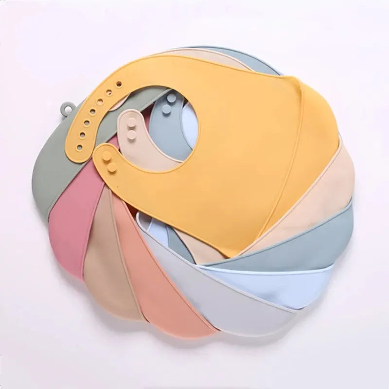 Silicone Baby Feeding Bib with Food Catcher Pocket