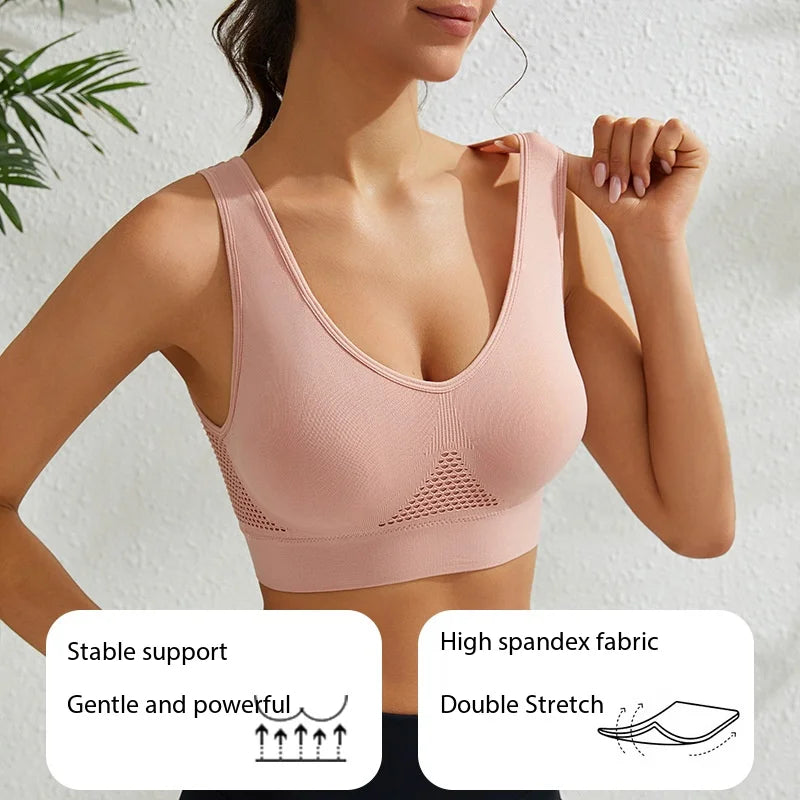 Women's High-Support Sports Bra – Shockproof & Anti-Sagging