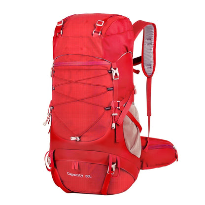 50L Hiking Backpack with Rain Cover – Mountaineering Outdoor Rucksack