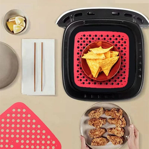 Silicone Air Fryer Liner Reusable Non-Stick Mat 7.5"
