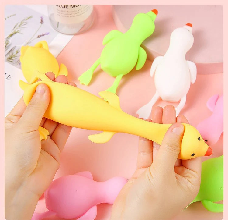 Squeeze Duck Stress Relief Toy – Kawaii Squishy Animal