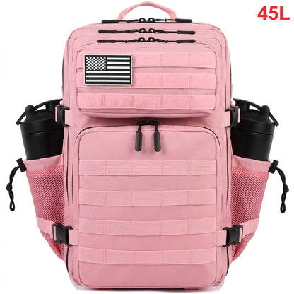 45L Tactical Backpack – Waterproof MOLLE Gym & Hiking Bag