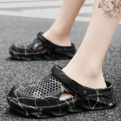 Plus Size Beach Clogs & Sandals – Breathable EVA Slip-On for Men & Women