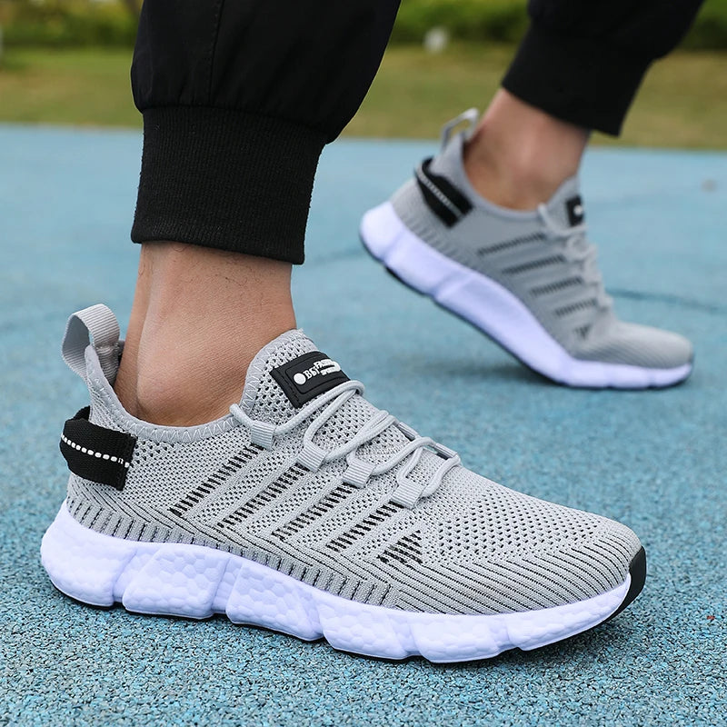 Men's Mesh Breathable Running Sneakers – Lightweight & Casual