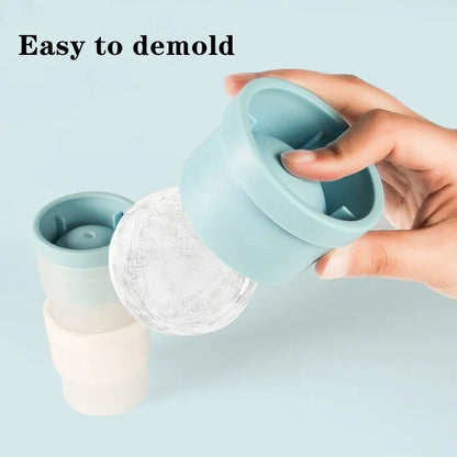 Silicone Ice Ball Mold – Reusable Round Ice Cube Maker for Whiskey & Cocktails