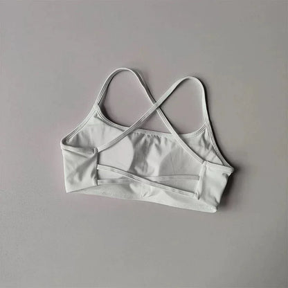 Women's Cross Back Sports Bra | Breathable Yoga & Gym Vest Top