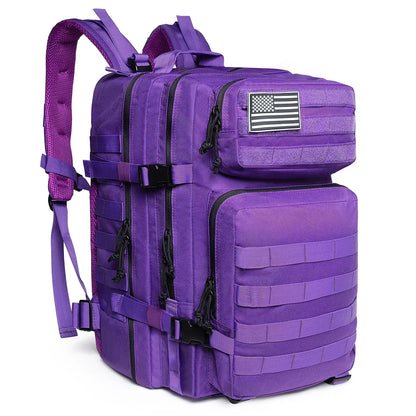 45L Tactical Backpack MOLLE Military Assault Pack for Hiking & Camping