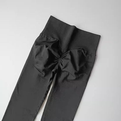 Women's High-Waist Yoga Leggings – Seamless Push-Up Gym Pants