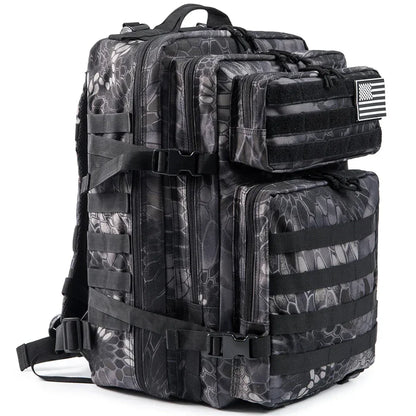 45L Tactical Backpack MOLLE Military Assault Pack for Hiking & Camping