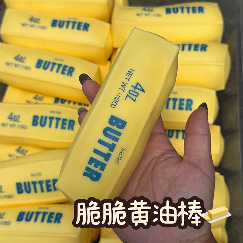 Crunchy Butter Stick Squishy Fidget Toy – ASMR Stress Relief