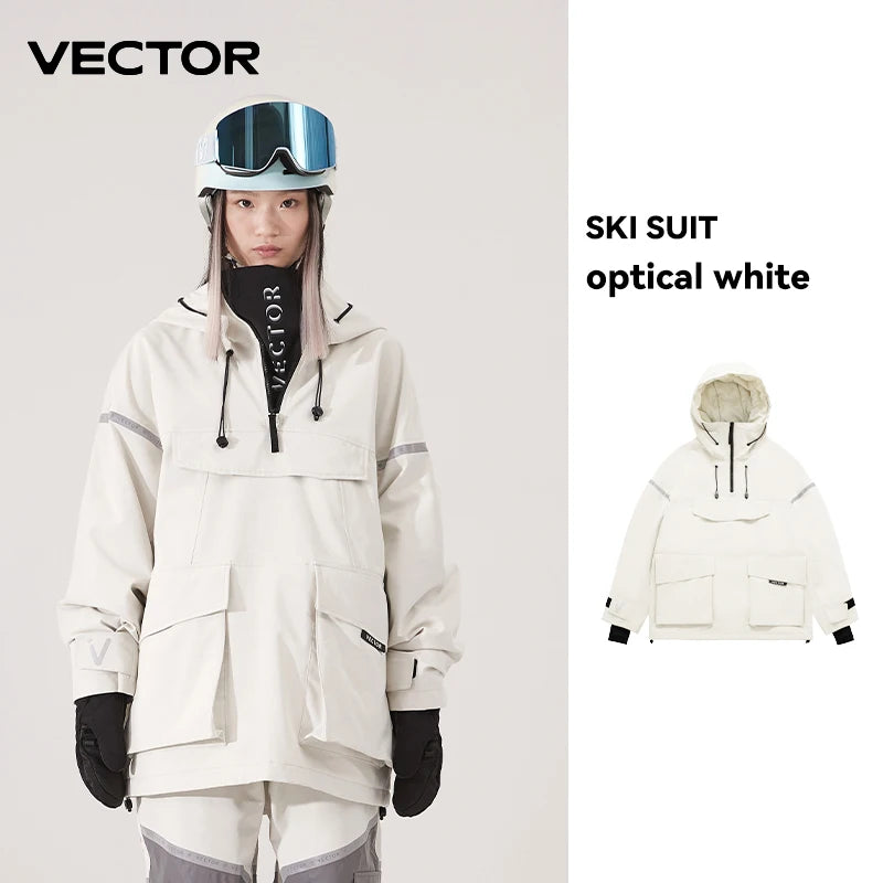Vector Meteor Ski Jacket – Waterproof Hooded Snow Suit for Men & Women