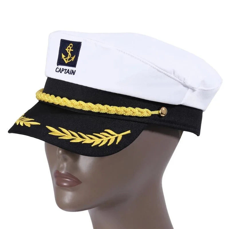 Captain Sailor Hat – Unisex Yacht Admiral Cap for Parties & Costumes