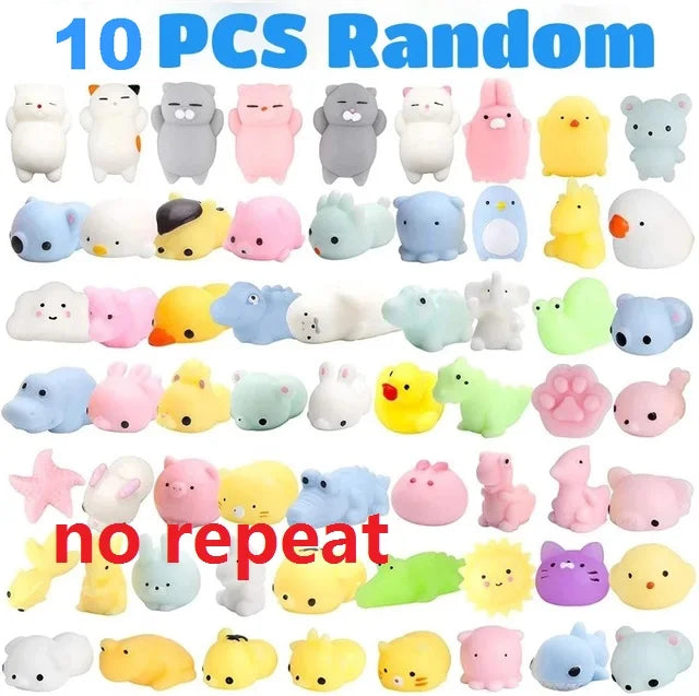 Kawaii Mochi Squishy Animal Toys – Stress Relief Party Favors