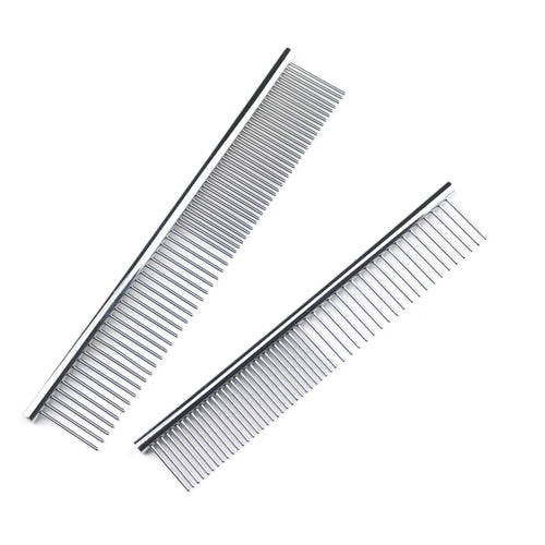 Stainless Steel Dog Grooming Comb for Long & Thick Hair