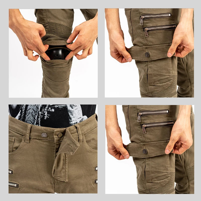 Motocross Riding Jeans with CE Armor Pads – Men & Women