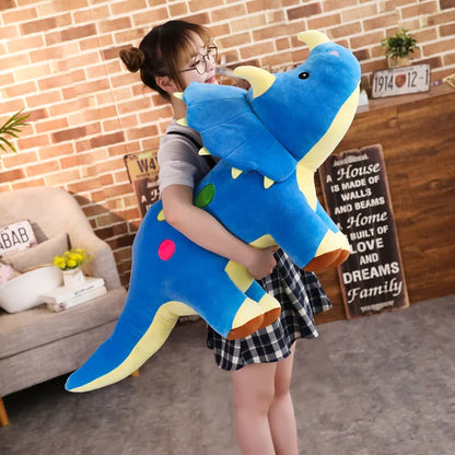 Dinosaur Stuffed Animal Plush Toy for Kids – Triceratops & Stegosaurus