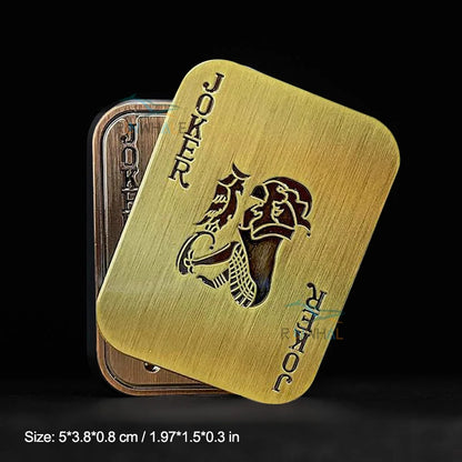 Metal Joker Poker Card Fidget Slider – EDC Stress Relief Toy