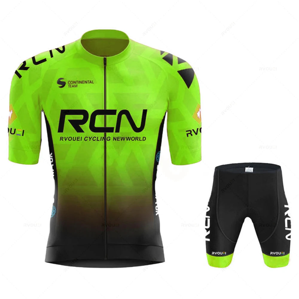 Cycling Jersey Set – Breathable Team Bike Suit with Bib Shorts