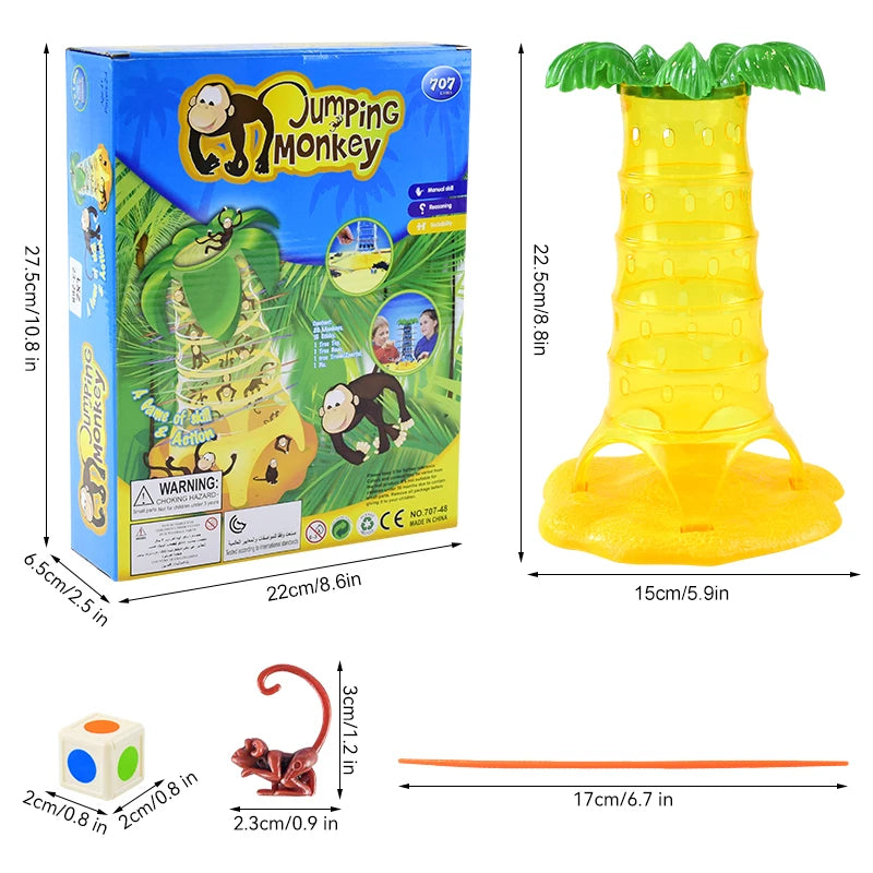 Monkey Drop Down Tabletop Game Kids Intelligence Toy Multiplayer