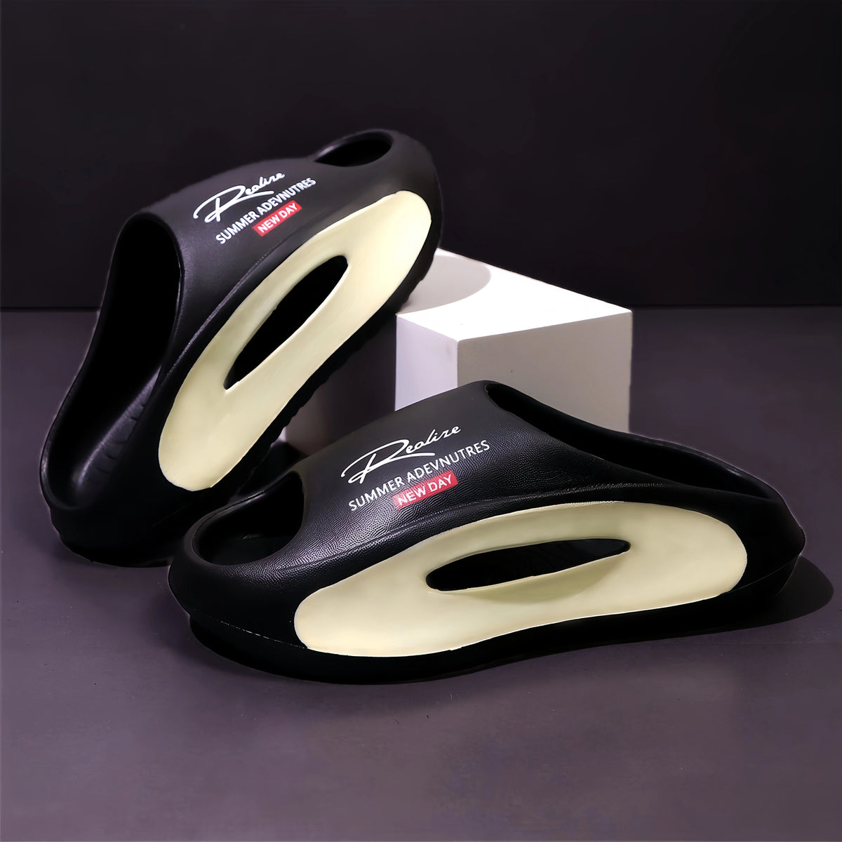 EVA Slide Sandals – Futuristic Cutout Design for Men & Women