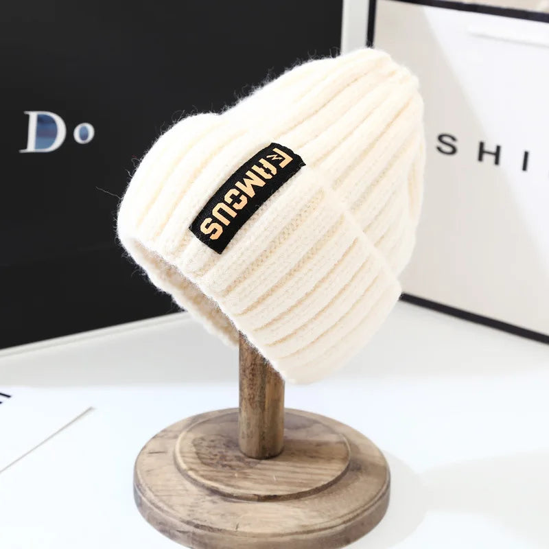 Knit Beanie Hat – Warm Winter Ear Protection Slouchy Cap