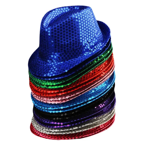 Sequin Jazz Fedora Hat – Shiny Party & Performance Cap