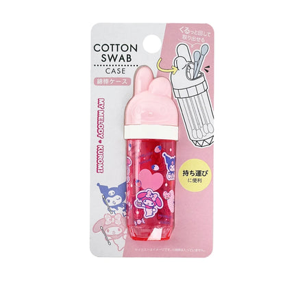Sanrio Cotton Swab Storage Case – Hello Kitty & My Melody