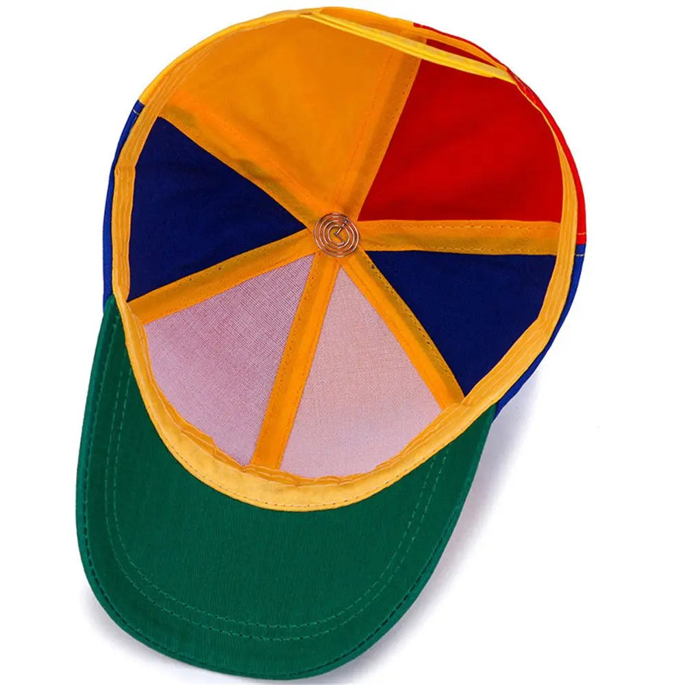 Propeller Baseball Cap – Funny Rainbow Snapback Hat with Spinning Dragonfly
