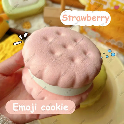 Cookie Squishy Slow Rising Stress Relief Fidget Toy – Big Biscuit Squeeze