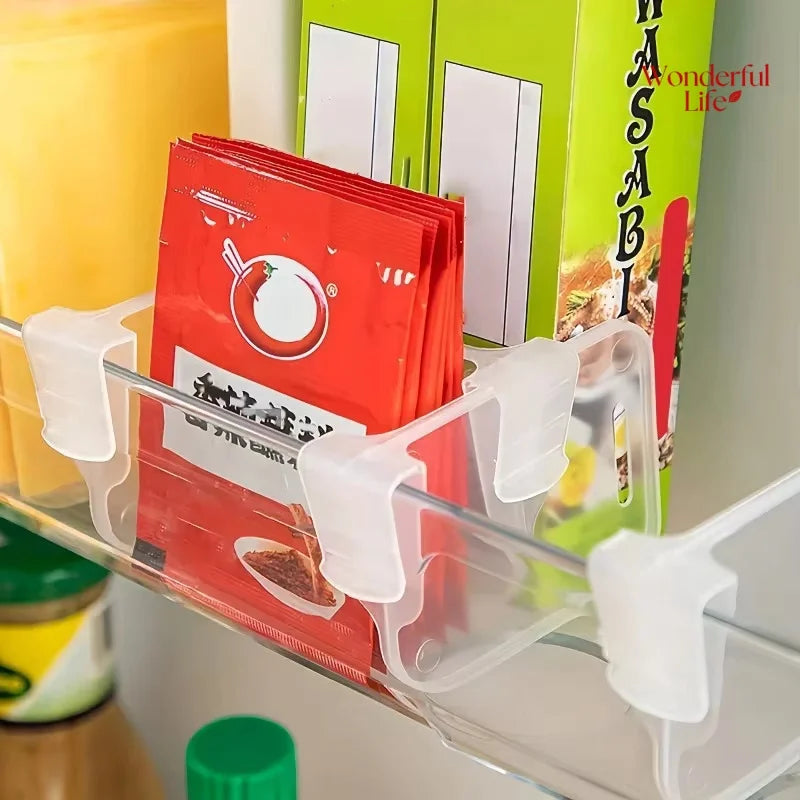 Fridge Divider Organizer Adjustable Refrigerator Shelf Separator (6 or 8 Pcs)