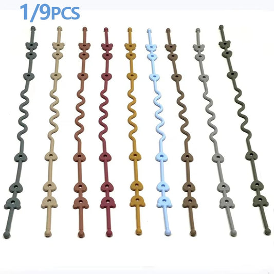 Silicone Pacifier Anti-Drop Clip Chain – Baby Teether Rope