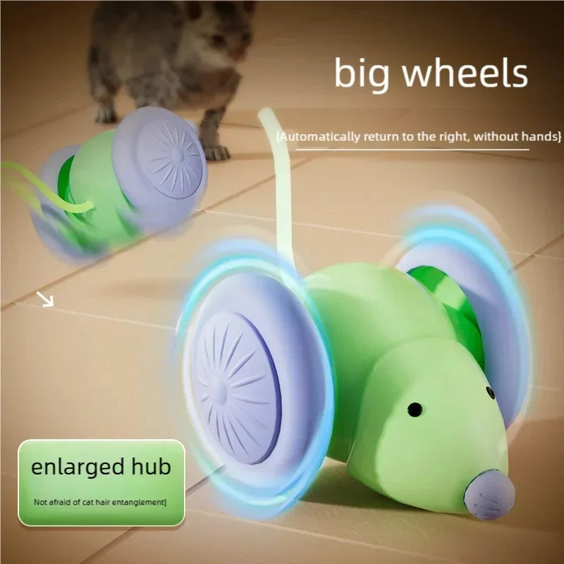 Electric Mouse Cat Toy – Automatic Interactive Teaser with Obstacle Avoidance