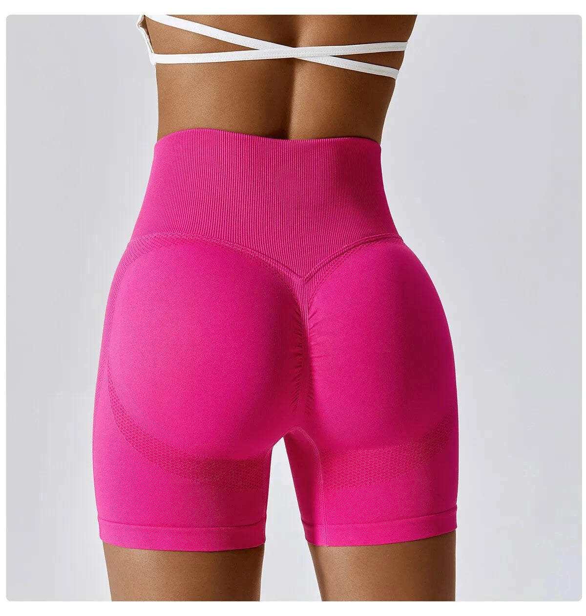Seamless High-Waist Scrunch Butt Shorts for Women