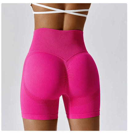 Seamless High-Waist Scrunch Butt Shorts for Women