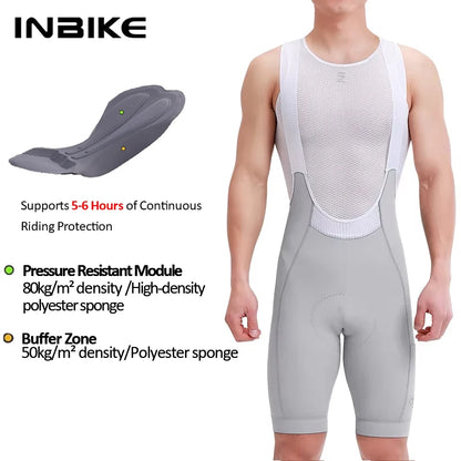 INBIKE Men's Cycling Bib Shorts with Padded Seat