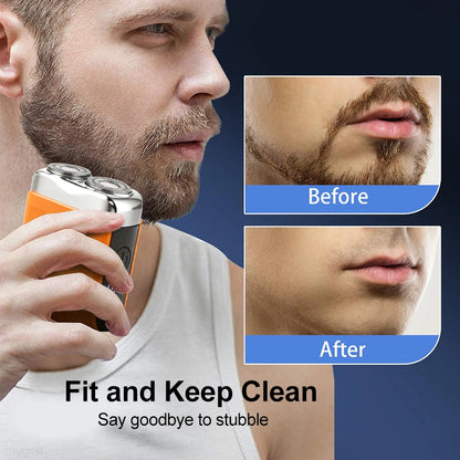 Mini Electric Shaver for Men – Dual-Head Rechargeable Portable Razor