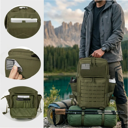 45L Tactical Backpack – MOLLE Military Hiking & Camping Bag