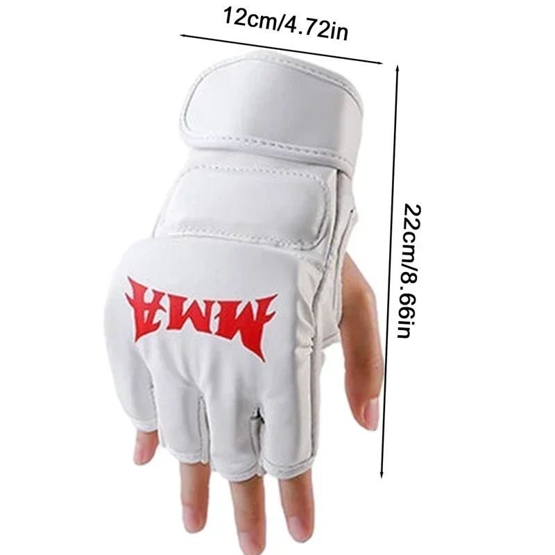 MMA Gloves – Half Finger Boxing Training Gloves for Adults