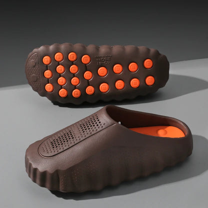 Men's Thick Sole EVA Slide Slippers – Non-Slip Outdoor Sandals