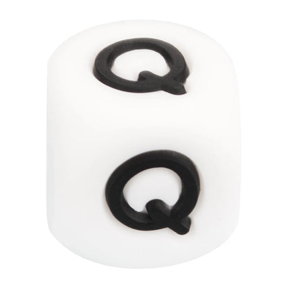 Silicone Alphabet Letter Beads 12mm – 40pcs Food Grade Teething