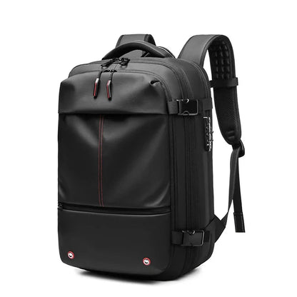 17-Inch Laptop Backpack for Men – Expandable Travel & Business Bag
