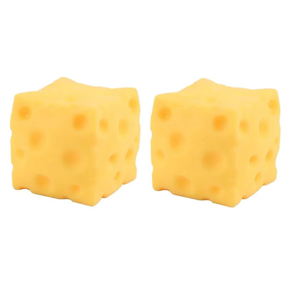 Squishy Cheese Block Stress Relief Fidget Toy – Slow Rising Squeeze