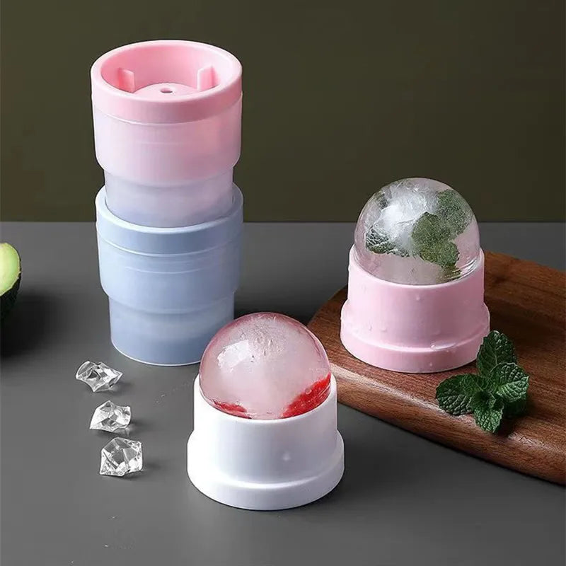 Silicone Ice Ball Mold – Reusable Round Ice Cube Maker for Whiskey & Cocktails