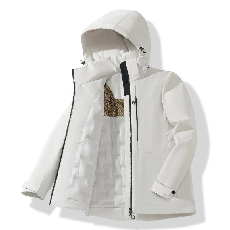Waterproof Fleece Windbreaker Jacket – Unisex Winter Hiking Coat