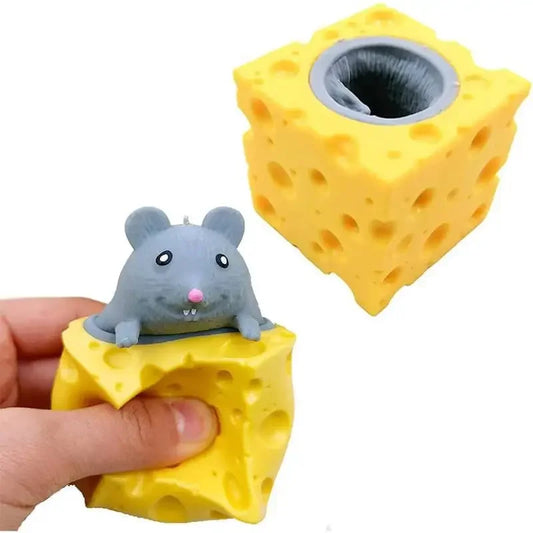 Mouse in Cheese Squeeze Toy – Stress Relief Fidget