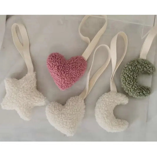 Baby Pacifier Clip – Sherpa Star & Moon Soother Holder