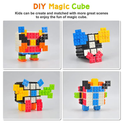 3x3 Magic Cube – DIY Building Block Fidget Toy for Stress Relief